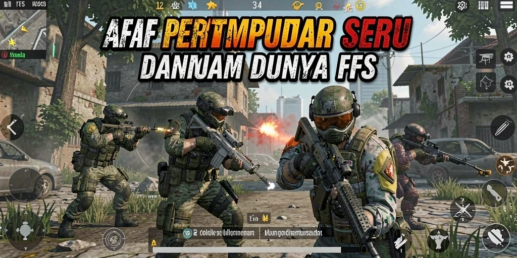Screenshot utama AFAF menunjukkan aksi mendebarkan dalam gameplay FPS.