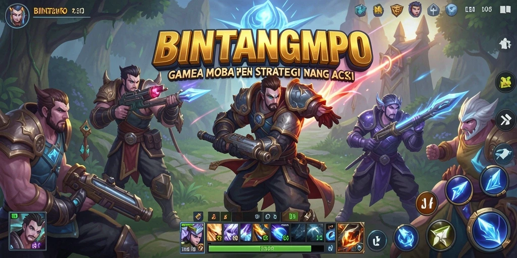 Tampilan gameplay seru dalam BINTANGMPO dengan aksi berstrategi.