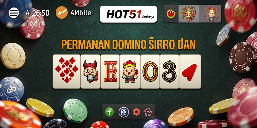 Gameplay HOT51 yang seru dan menantang dalam permainan Domino.