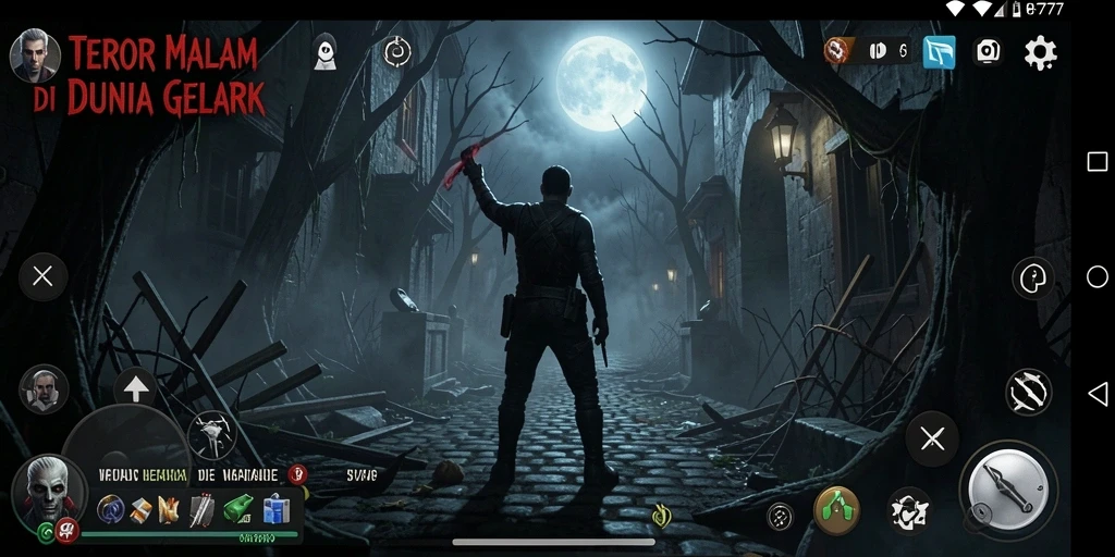 Tangkapan layar gameplay HP777 yang mencekam dan penuh ketegangan.