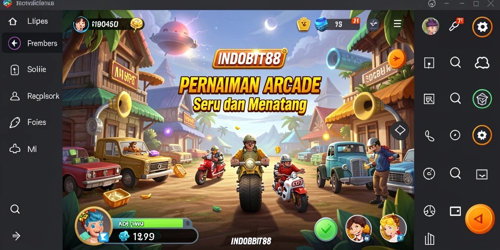 Tampilan gameplay seru INDOBIT88 dalam aksi menantang.