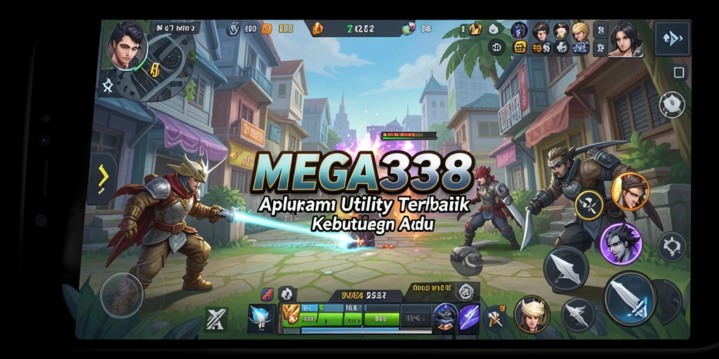 Tampilan antarmuka pengguna MEGA338 yang sederhana dan efektif.