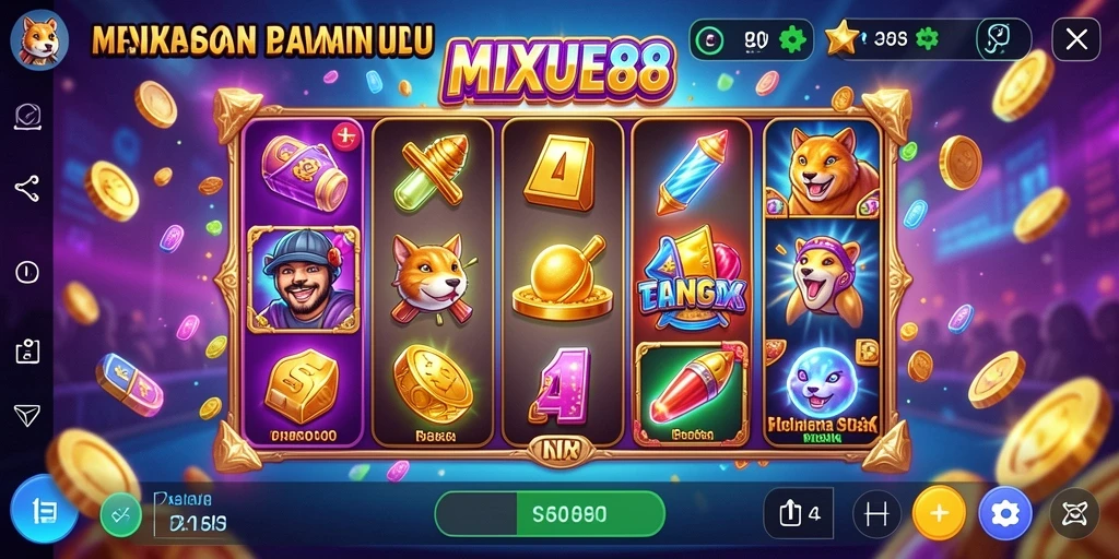 Tampilan gameplay menarik dari permainan Slot MIXUE88.