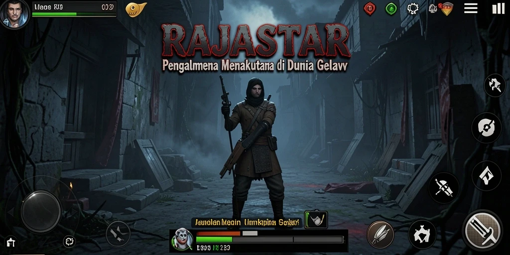 Screenshot permainan RAJASTAR menampilkan suasana mencekam yang mendebarkan.