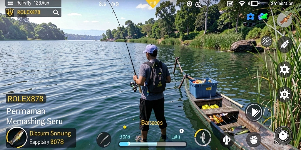 Tangkapan ikan yang fantastis dalam gameplay ROLEX878.