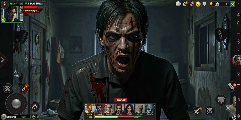 Screenshot menampilkan gameplay suram dan menegangkan di SEDAPTOGEL.