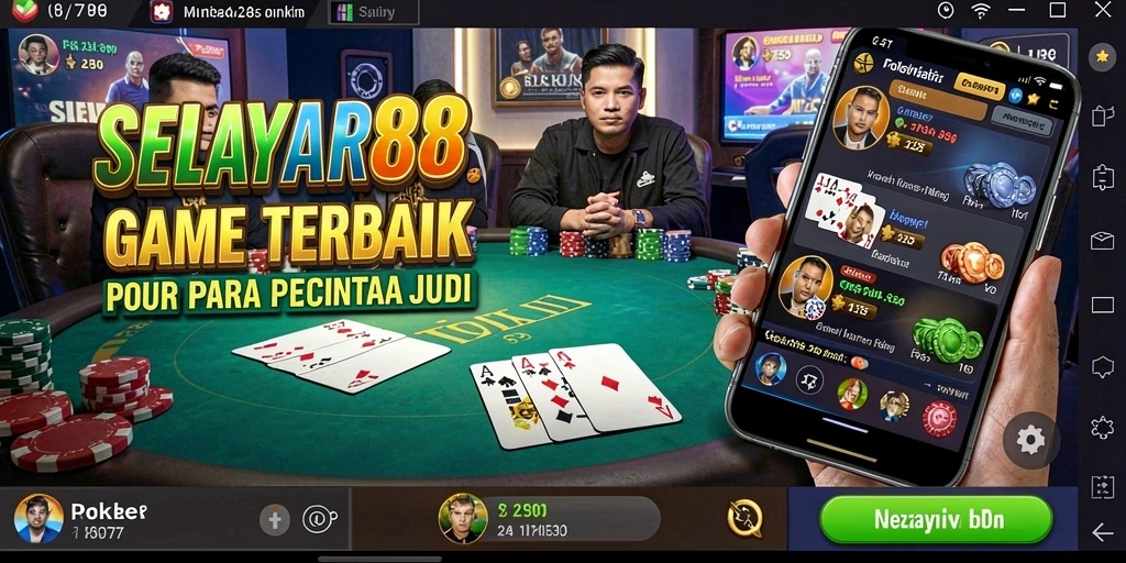 Tangkapan layar permainan Poker yang mendebarkan di SELAYAR88.