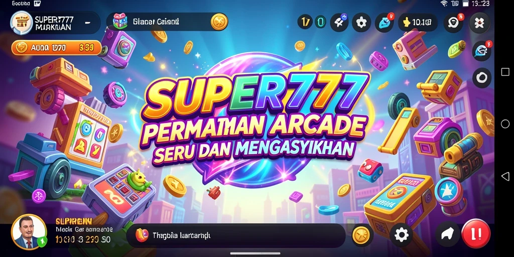 Tampilan gameplay seru dari SUPER777 dengan grafis menarik.