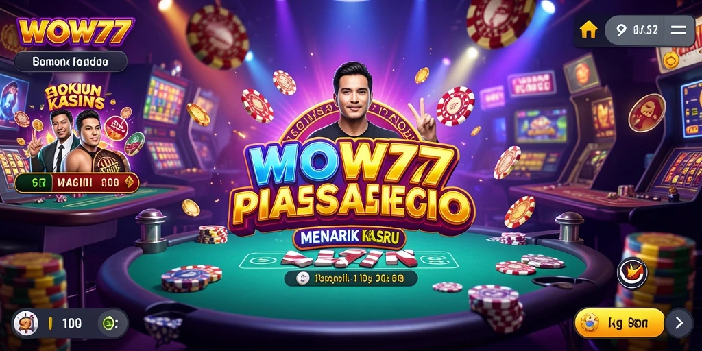Tampilan layar permainan Kasino WOW77 yang seru dan interaktif.